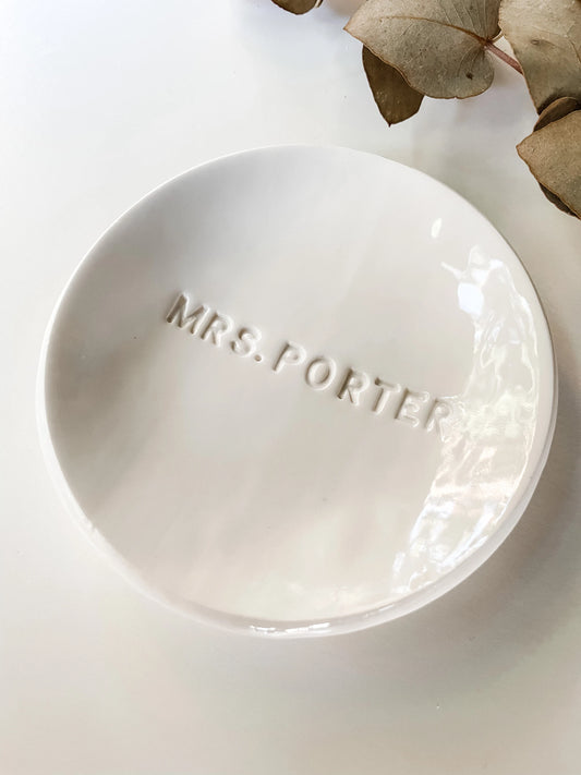 Personalised Name Trinket Dish